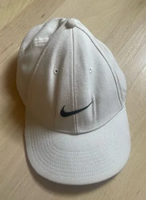 Nike Off-White Cap with Black Logo thumbnail 1
