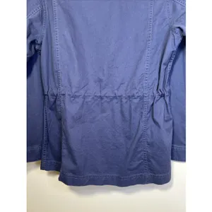 GAP‎ Women's Field Jacket Medium Midnight Blue Full Zip Utility NWT $108 Flaw thumbnail 10