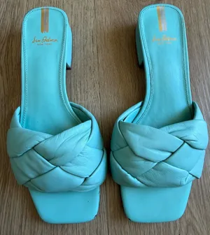Sam Edelman Oaklie Woven Braided Rio Blue Contemporary Heels Size 7.5 thumbnail 1