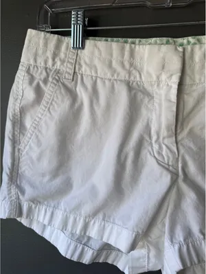 J.Crew White Cotton Chino Shorts Size 8 thumbnail 7