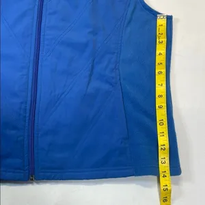 Columbia Blue Fleece Lined Full Zip‎ Vest Women's XL thumbnail 7