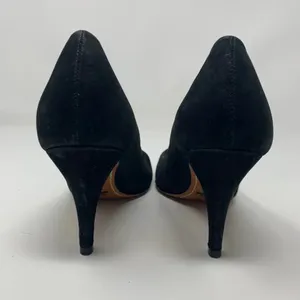Schutz‎ Black Suede Closed Toe Classic Pumps Heels thumbnail 5