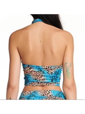 I.am.Gia animal print halter top thumbnail 2