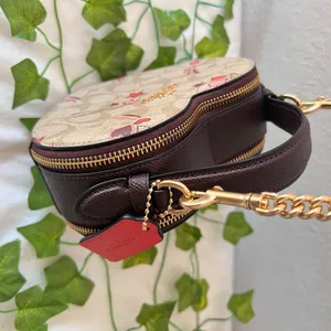 Coach Heart Crossbody In Signature Canvas With Heart And Star Print ck523 thumbnail 8