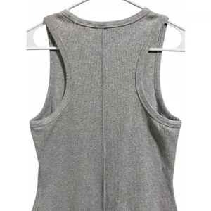 Aritzia TNA Quartz Ribbed Bodycon Mini Dress Heather Gray Women's‎ Size Large thumbnail 4