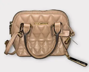 Steve Madden Quilted Purse Crossbody Brown NWT thumbnail 1