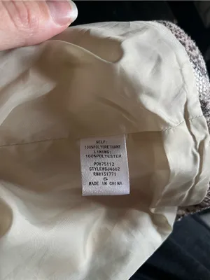 LE LIS Collection Snake Print Cropped Moto Biker Full Zip Jacket Beige S thumbnail 5
