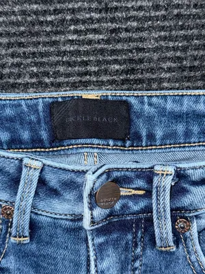 Buckle Black Fit No 35 Cropped Straight Stretch Jeans 28x27 Distressed BBW1475A thumbnail 8