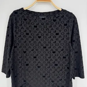 Marc by Marc Jacobs Swim‎ Cover Tunic Dress Small Black Logo Vacation Resortwear thumbnail 3