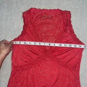 Women’s Y2k Thin Floral Hot Pink Lace Trim Sheer Babydoll Tank Top Sz M thumbnail 4