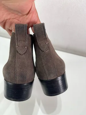 Coach Suffolk Chelsea Boots Booties Brown Suede Point Toe Women’s 8 B thumbnail 4