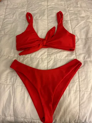 Zaful Red Bikini thumbnail 1
