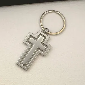 Cross Keychain Charm for Men Women Car Keychain Key Ring Bag Charm Couple Gifts thumbnail 2
