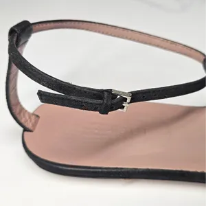 Gucci Black Suede Crystal Interlocking G T-Strap Flat Sandals Glam Size 37.5 thumbnail 13