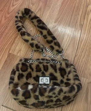 Leopard Print Faux Fur Crossbody Bag thumbnail 1