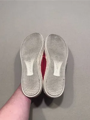 Clarks Collection Cushion Soft Red Suede Espadrille Slip-On Shoes thumbnail 5