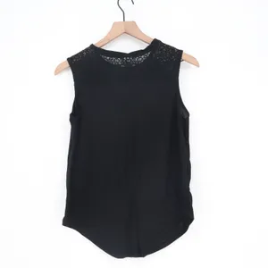 Freeze Womens Black Eagle Graphic Lace Shoulder Tank Top Take A Walk Wild Side L thumbnail 4