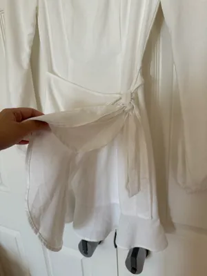 Princess Polly The Villa Mini Dress White thumbnail 7