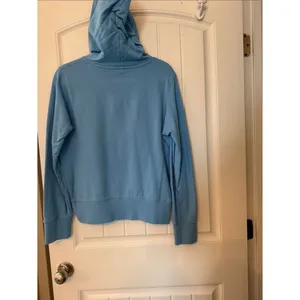 Reflex Light Blue Women's Hoodie Sweater with Drawstring Size L thumbnail 2
