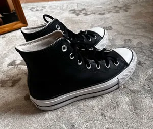 Leather Converse Platform thumbnail 1