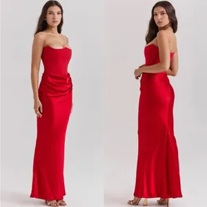 House of CB Persephone Scarlet Strapless Corset Maxi Dress M thumbnail 3