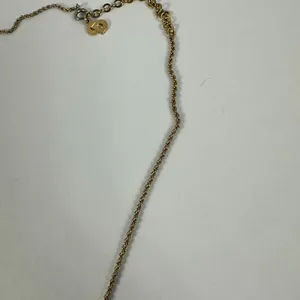 Christian Dior CD Logo Gold‎ Tone Pendant Necklace thumbnail 4