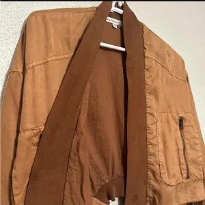 Young Fabulous and Broke The Fara Jacket Brown Cropped Bomber - Small thumbnail 2