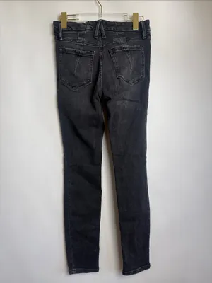 Good American Good Classic High Rise Ankle Denim Jeans Faded Black Size 6/28 thumbnail 4
