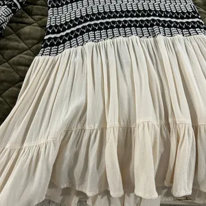 Altar'd State Black and Cream Knit Top thumbnail 3