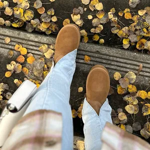 Dream Paris Platform Suede FuzzyChic Sock-Top Boots thumbnail 3