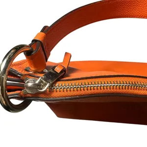 Kate Spade Pebbled Leather Shoulder Bag in the color Coral Buds Orange thumbnail 5