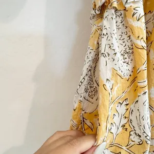 Dress Size Small Yellow Floral V Neck Ruffle Flowy‎ Summer Pocket Festival Boho thumbnail 4