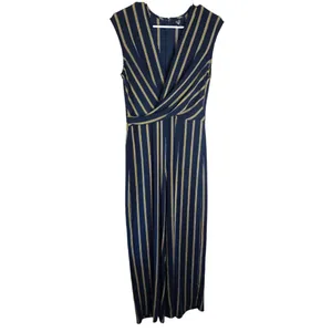 Windsor Jumpsuit M Navy Yellow Striped thumbnail 2