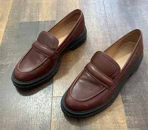 Madewell The Bradley Brown Leather Lugsole Loafers Size 8.5 thumbnail 1