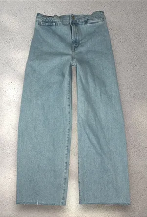 Madewell Emmett Wide-Leg Jeans Women's 25 Blue Light Wash Ankle Crop Normcore thumbnail 1