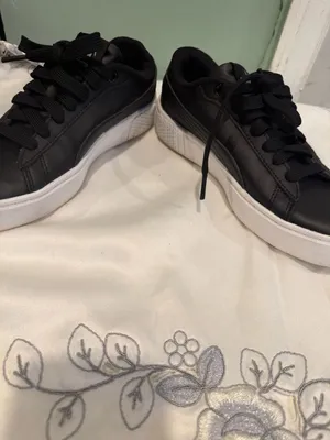 PUMA Smash Platform v3 Black Leather Women's Sneakers thumbnail 4