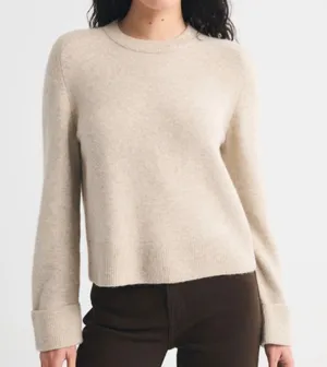 Abercrombie Madeline Wool Crew Sweater Gray thumbnail 1