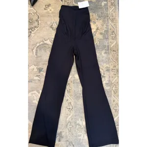 Seraphine Active Maternity Flare Leggings Over The Belly Buttery Soft XS Black thumbnail 11