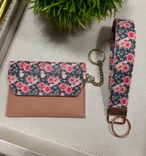 Floral Wallet and Keychain Duo thumbnail 1