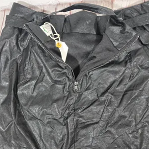 LoveRiche Belted Black Faux Leather Mini Skirt‎ L NWT thumbnail 3