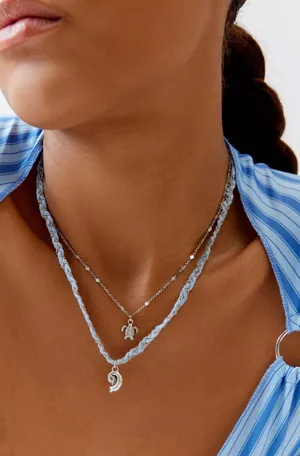 Urban Outfitters Dylan Shell Charm Layering Necklace thumbnail 1