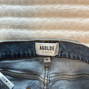 Agolde Jeans Distressed Button Fly Light Wash Straight 26x27" Size 26 thumbnail 5