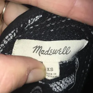 Madewell Terry striped XS cropped sleeveless top thumbnail 4