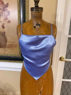 BRAND NEW WITH TAGS Forever 21 Double Zero Violet Woven Satin Cami Top Medium thumbnail 2