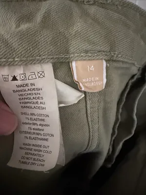 Michael Kors Olive Green Cropped Cargo Pants thumbnail 3