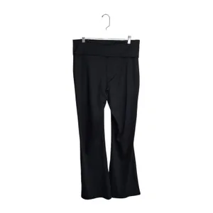 Maurices Luxe Foldover Waist Flare Leggings Black High Rise thumbnail 6