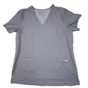FIGS Technical Collection Casma Three Pocket Scrub Top Graphite Gray MEDIUM thumbnail 3
