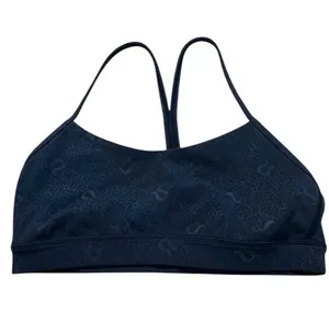 Lululemon Blue Seamless Sports Bra with Racerback thumbnail 1