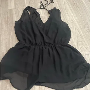 Astr Elegant Black Romper thumbnail 1