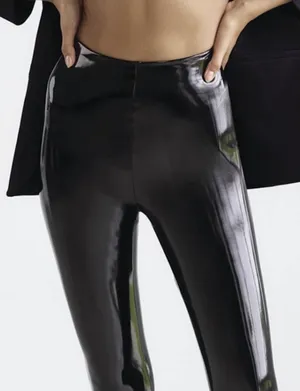 Commando Black Faux Patent Leather Legging (Style SLG25) thumbnail 8
